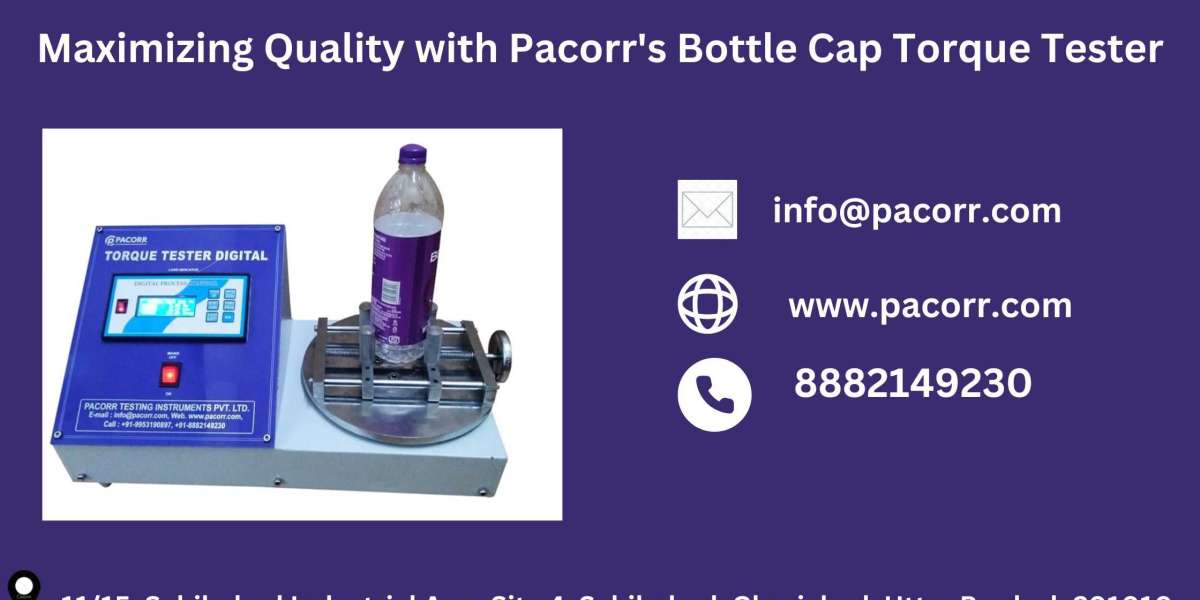 Ensuring the Perfect Seal: The Bottle Cap Torque Tester by Pacorr for Reliable Quality Control and Packaging Safety