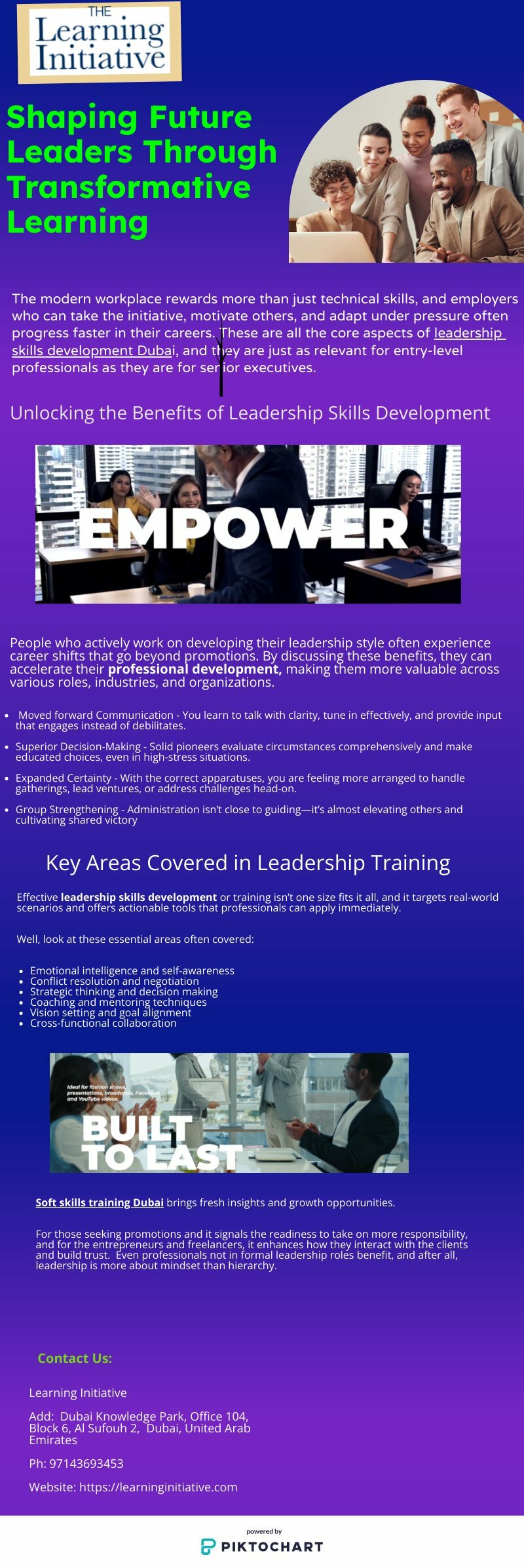 How Leadership Skills Development Shapes True Professionals | Piktochart Visual Editor